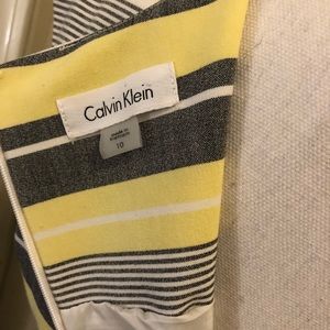 Calvin Klein Dresses - Calvin Klein dress yellow and gray size 10 Calvin Klein Dresses - Calvin Klein dress yellow and gray size 10